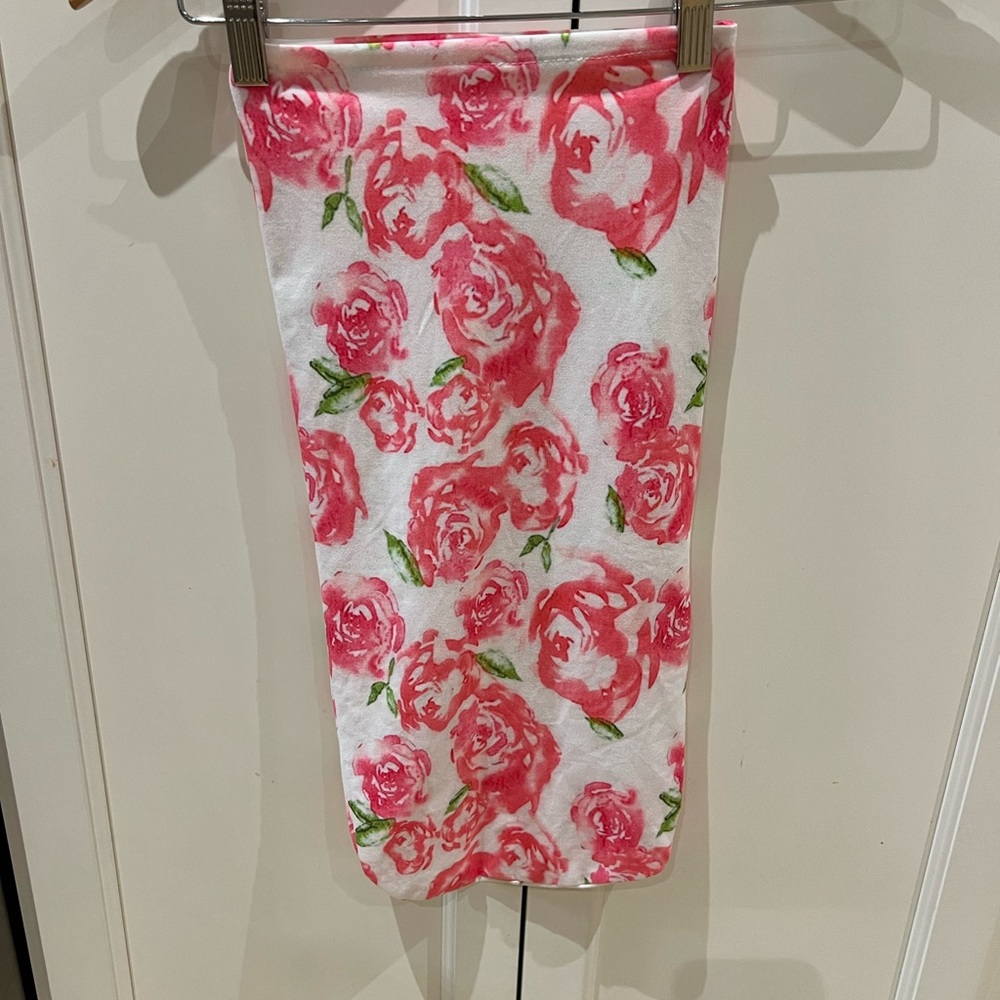 Floral Pink and White newborn cocoon